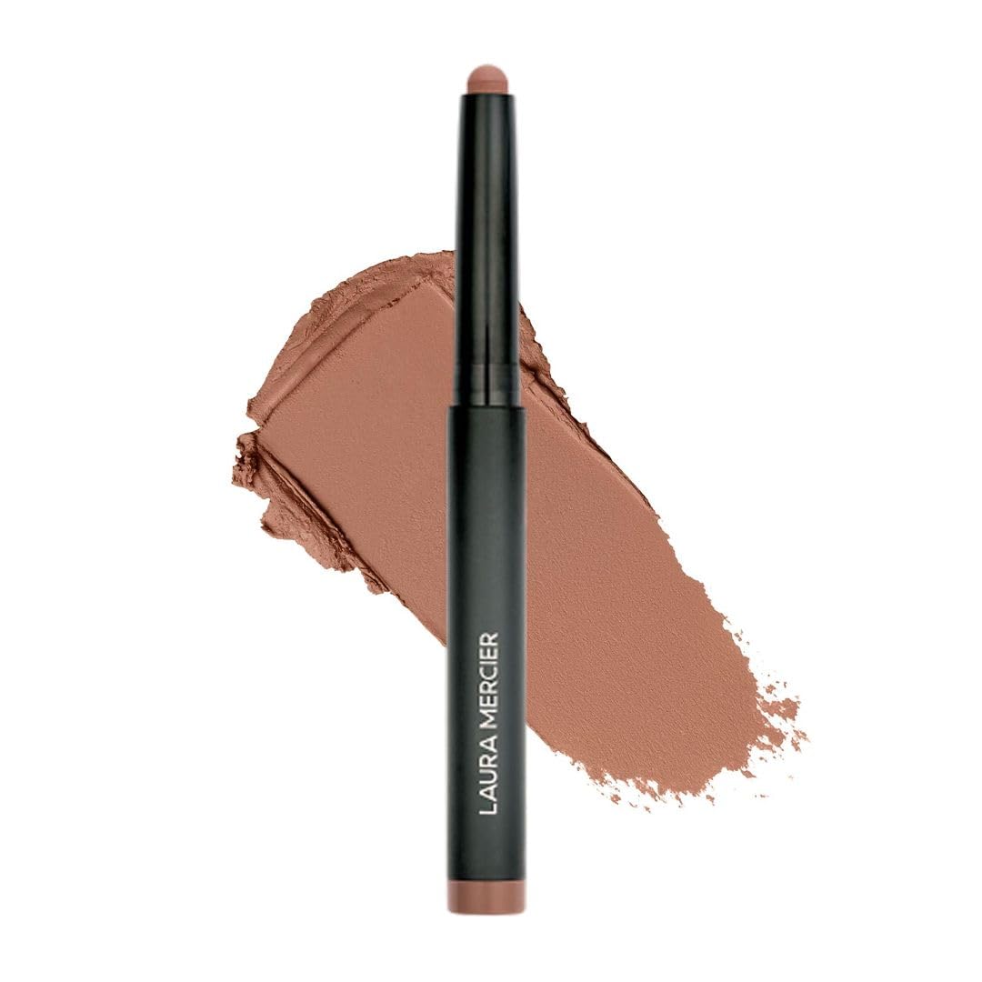 Laura Mercier Caviar Stick Sepia swatch shows rich matte color and long-lasting depth.