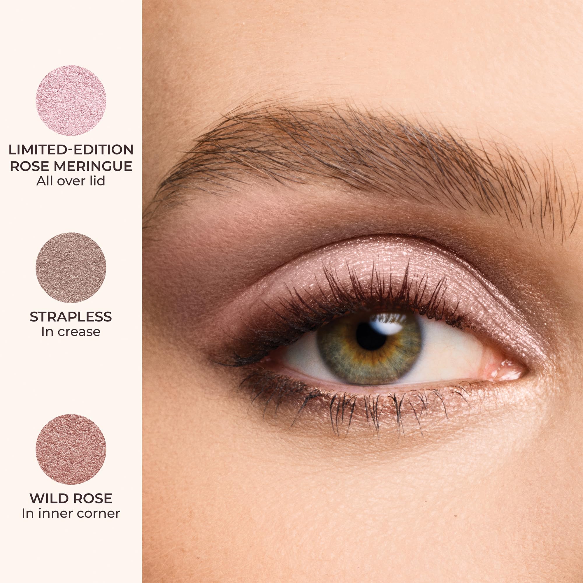 Laura Mercier Caviar Stick Trio applied to lash line for smoky effect.