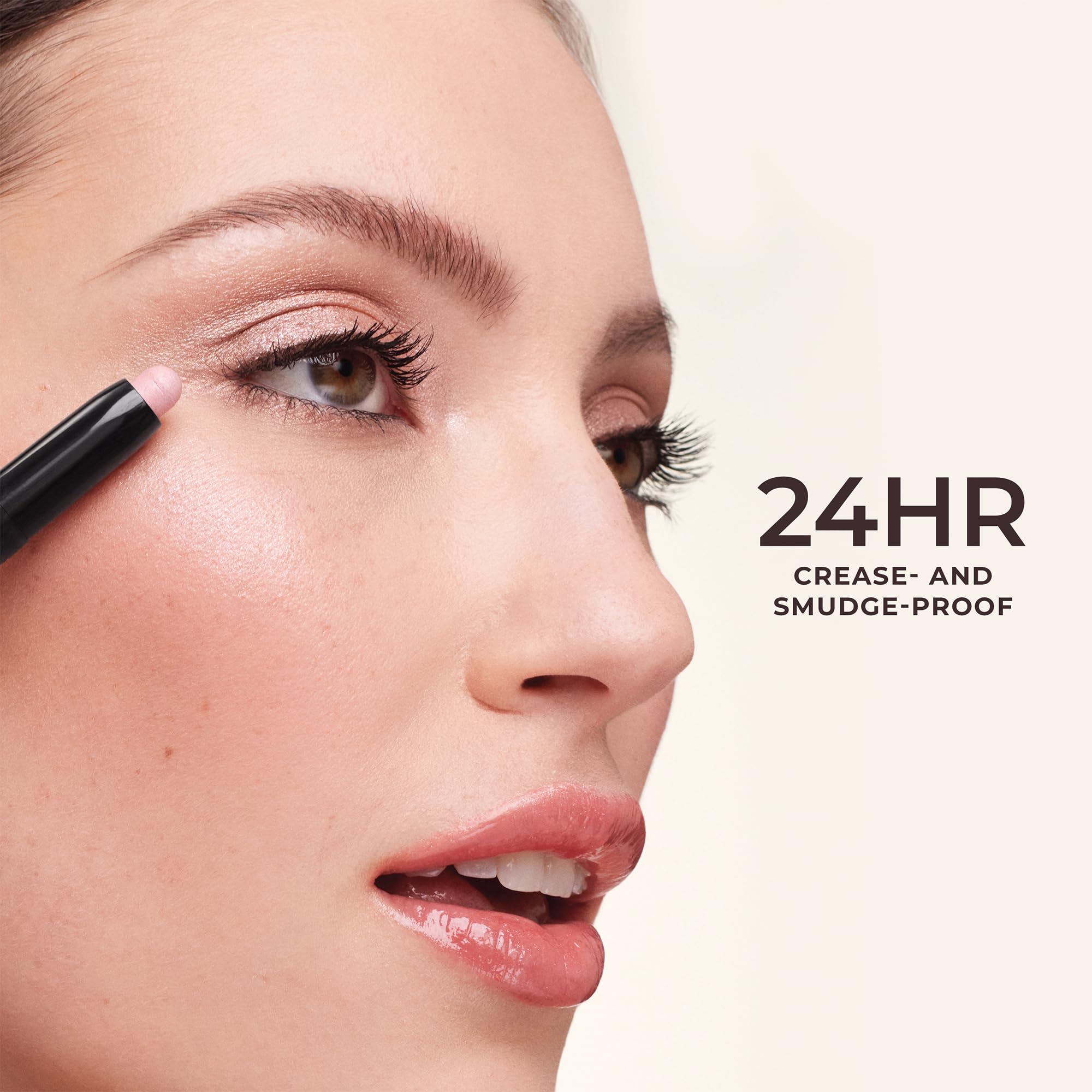 Laura Mercier Caviar Stick Trio creates a smoky eye look with seamless blend.