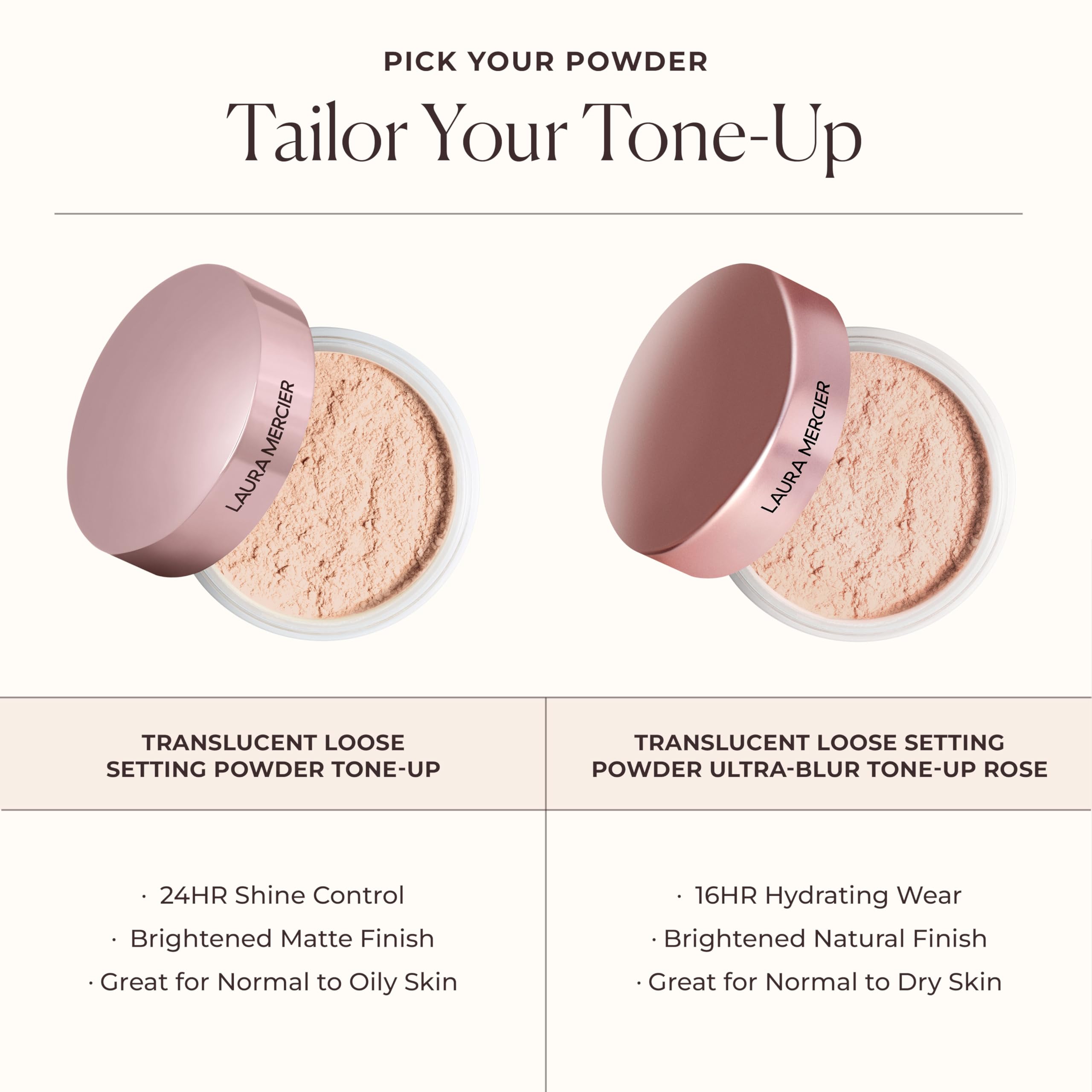 Laura Mercier peachy-pink pigments brighten fair-to-medium complexions.