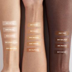Laura Mercier pearl-blend shade sand swatches hint luminous even skin tone