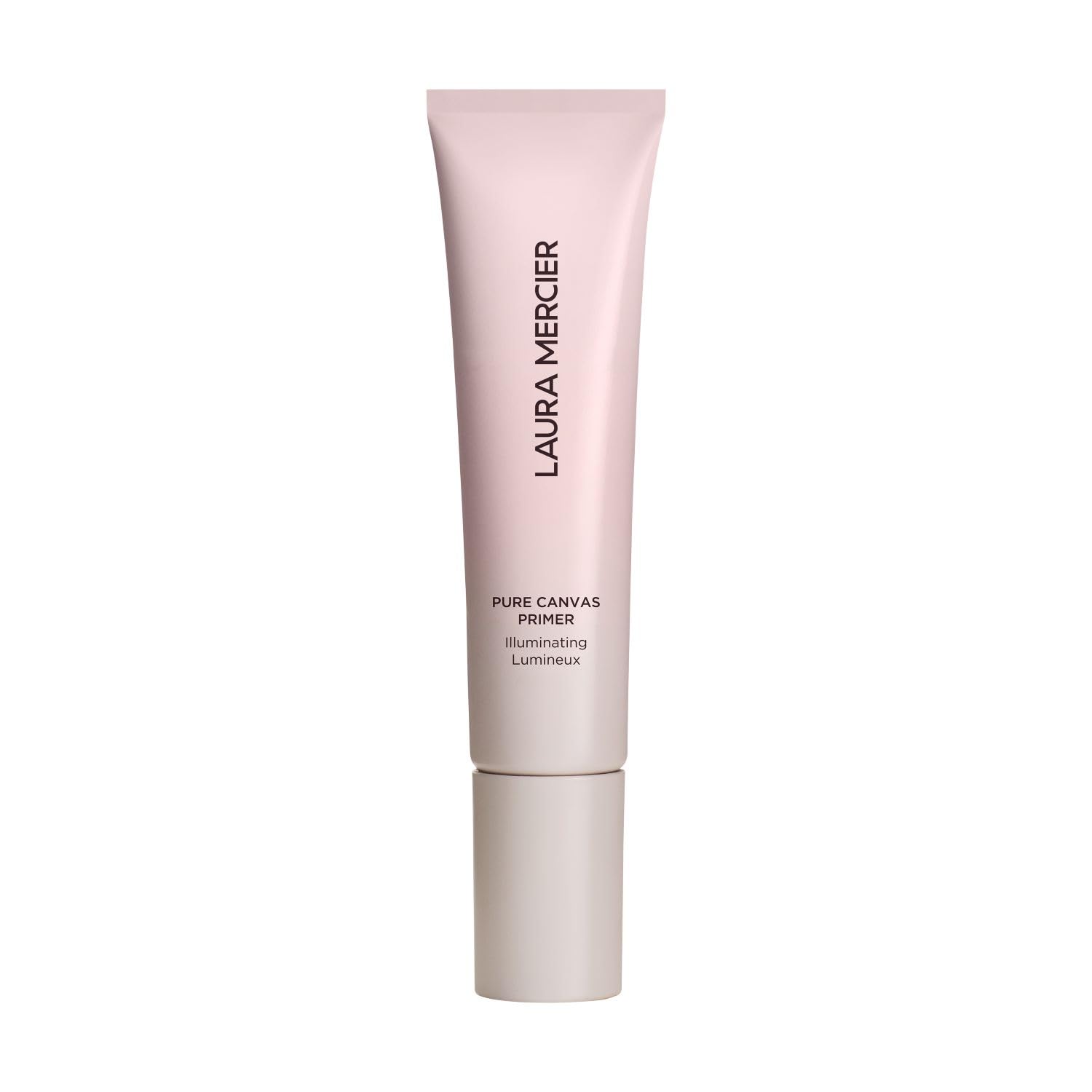 Laura Mercier Pure Canvas Primer Illuminating bottle offers radiant, makeup-ready skin.