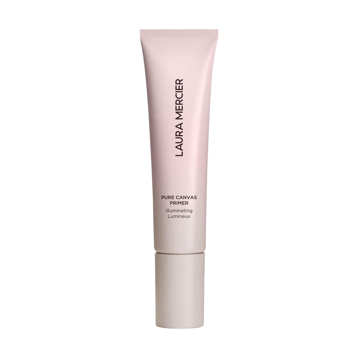 Laura Mercier Pure Canvas Primer Illuminating bottle offers radiant, makeup-ready skin.