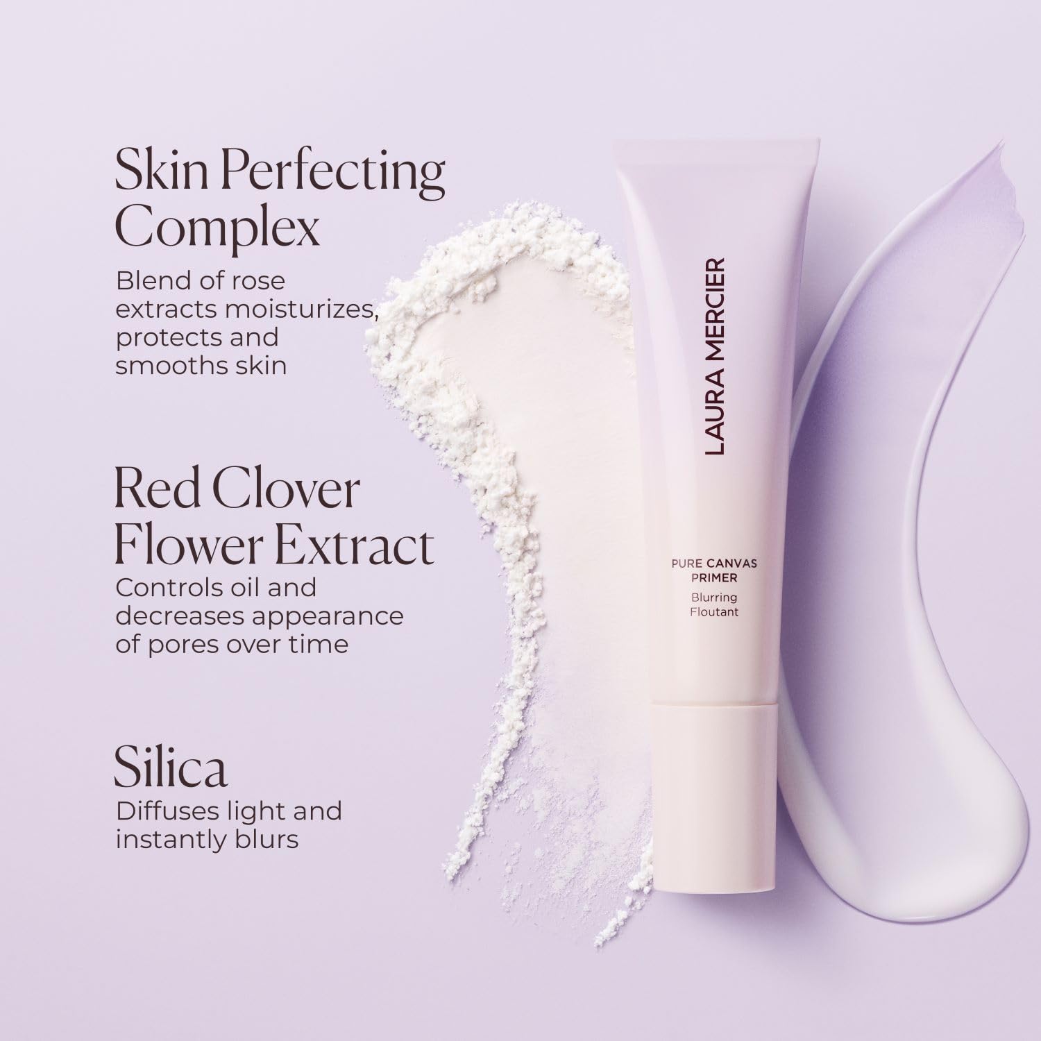 Laura Mercier Pure Canvas Primer matte finish for a velvety, shine-free look
