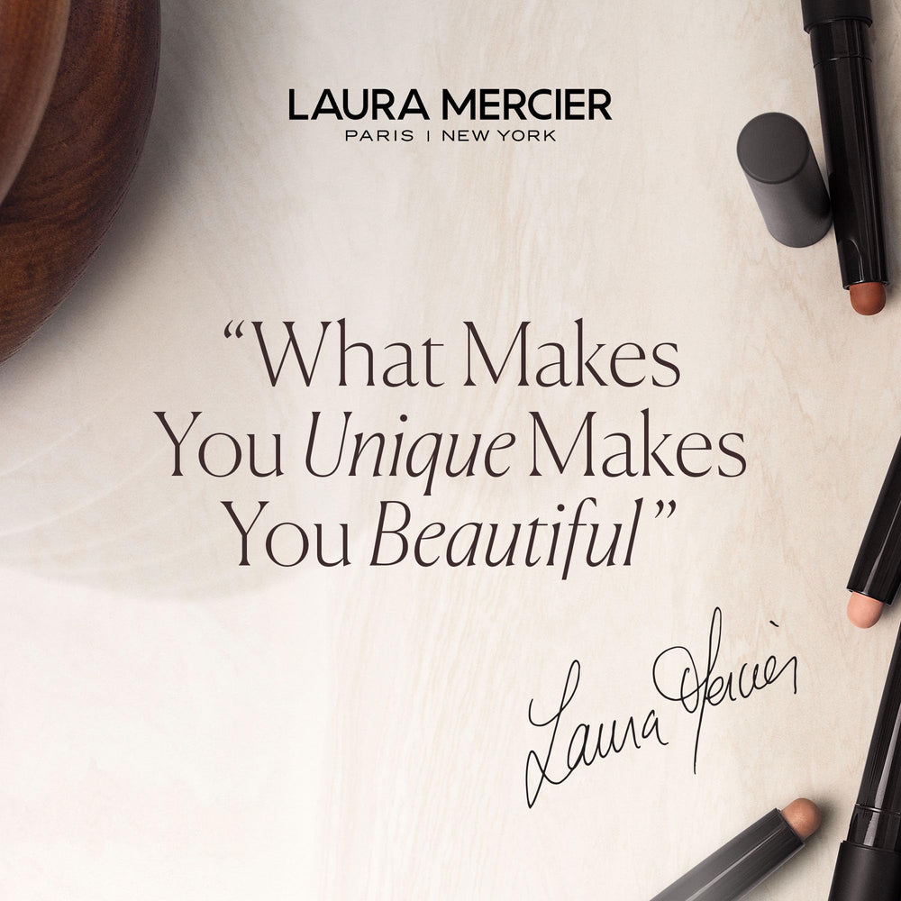 Laura Mercier Real Flawless Foundation Brush on skin comparison highlights texture ease.