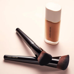 Laura Mercier Real Flawless Foundation Brush soft bristles for seamless blending.