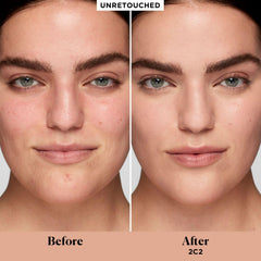 Laura Mercier Real Flawless serum concealer swirl application shows smooth texture