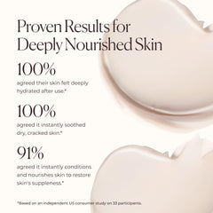 Laura Mercier Serum Body Cream jar close-up highlights creamy, deeply hydrating formula for dry skin