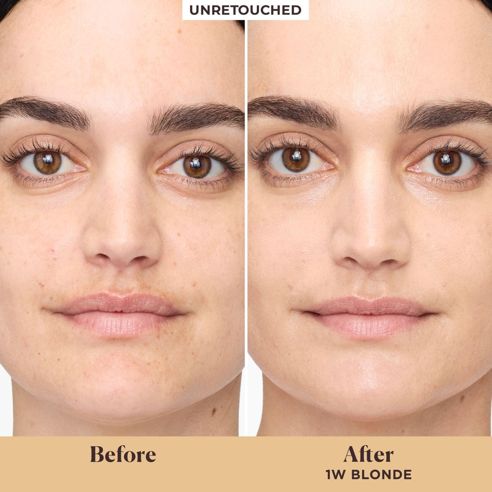 Laura Mercier application demo demonstrates natural blend for a soft glow.