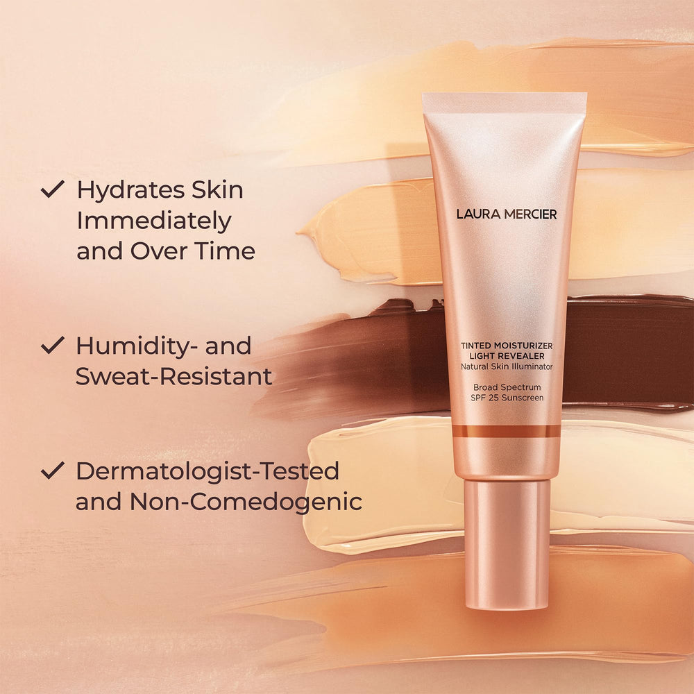 Laura Mercier Light Revealer sponge application for even texture and seamless coverage