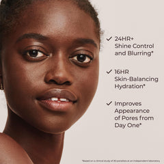 Laura Mercier tinted moisturizer blurred matte sheer-to-light texture; buildable coverage for day-to-evening looks.
