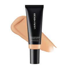 Laura Mercier Tinted Moisturizer Blurred Matte bottle with SPF 30 offers daily oil-control and protection.