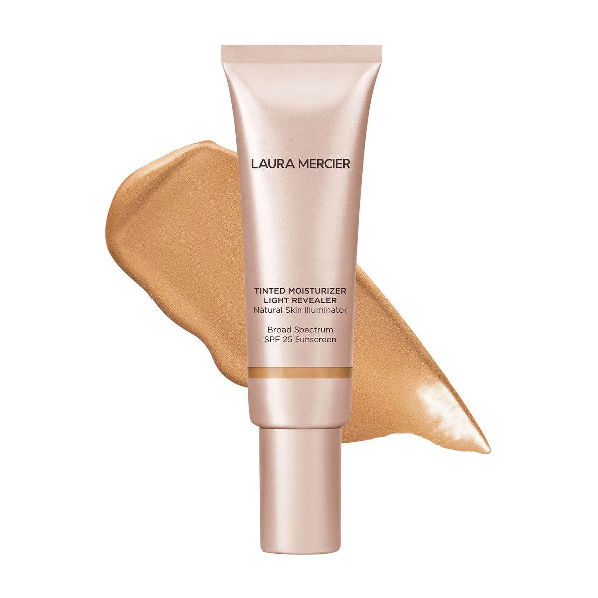 Laura Mercier tinted moisturizer swirls show pearly blends for a subtle radiant glow