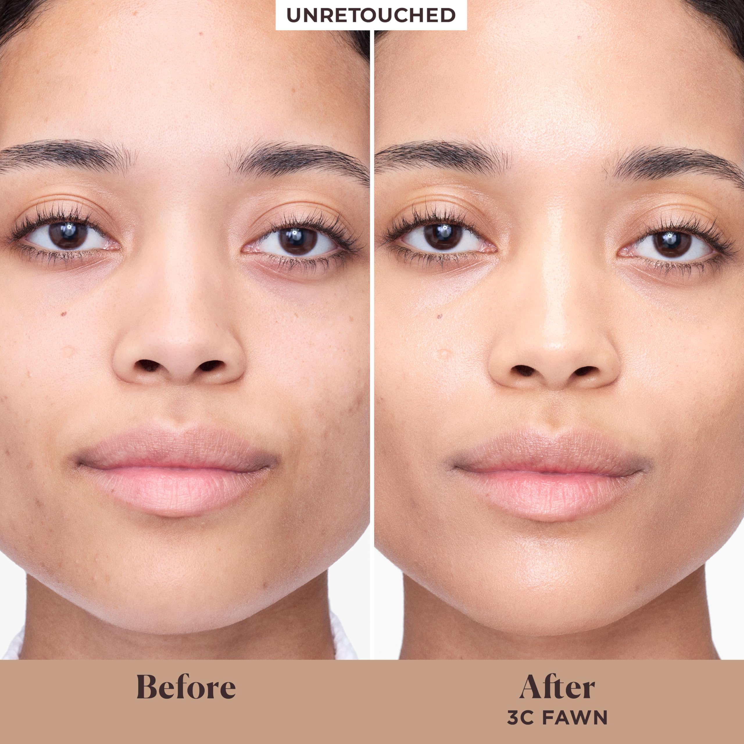 Laura Mercier tinted moisturizer application view highlighting dewy, hydrated skin look.
