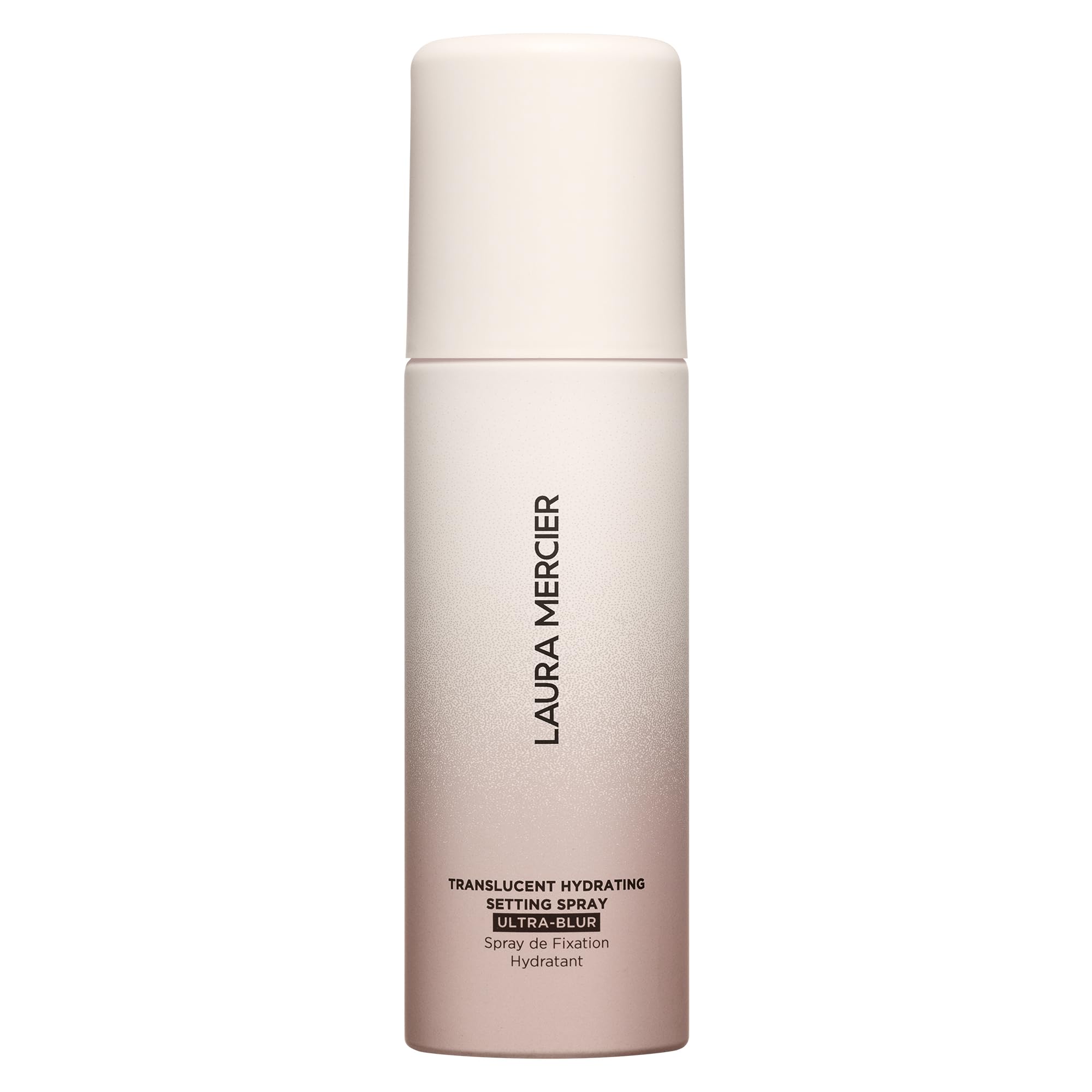 Laura Mercier Translucent Hydrating Setting Spray packaging shown for lightweight, comfortable wear