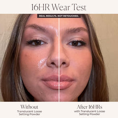 Laura Mercier translucent powder application brush enables effortless blend