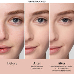Laura Mercier Ultra-Blur Puff Application shows on-the-go control for quick touch-ups.