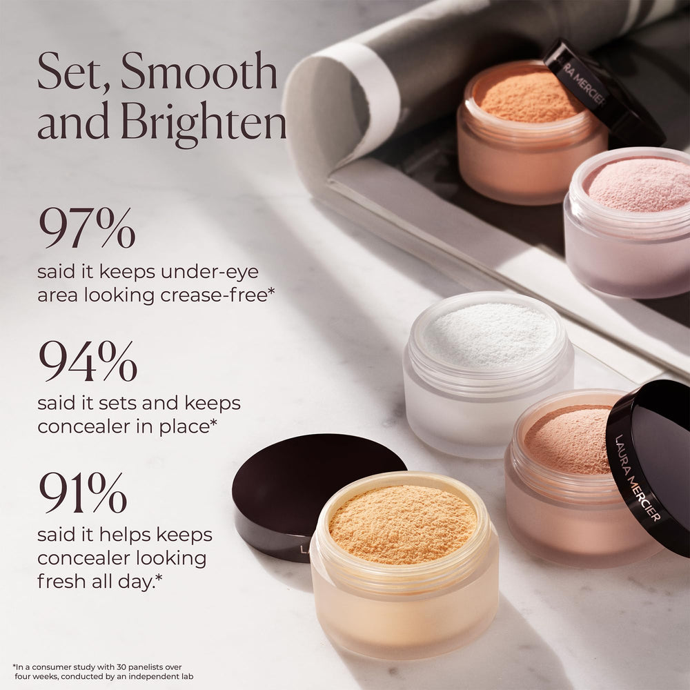 Laura Mercier weightless silky powder delivering a smooth finish