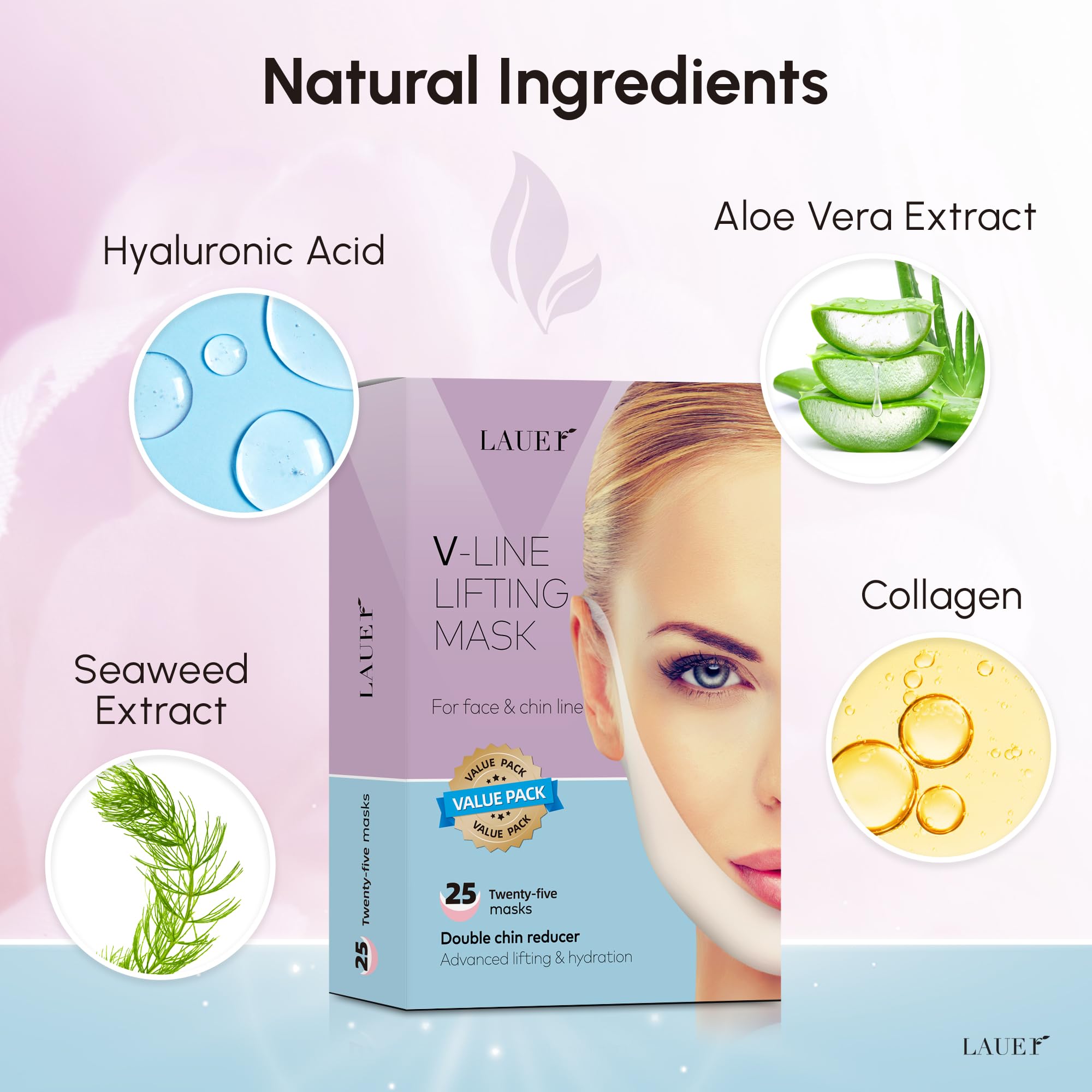 Lauer Cosmetic collagen-enriched mask highlighting smoothing and lift-enhanced complexion