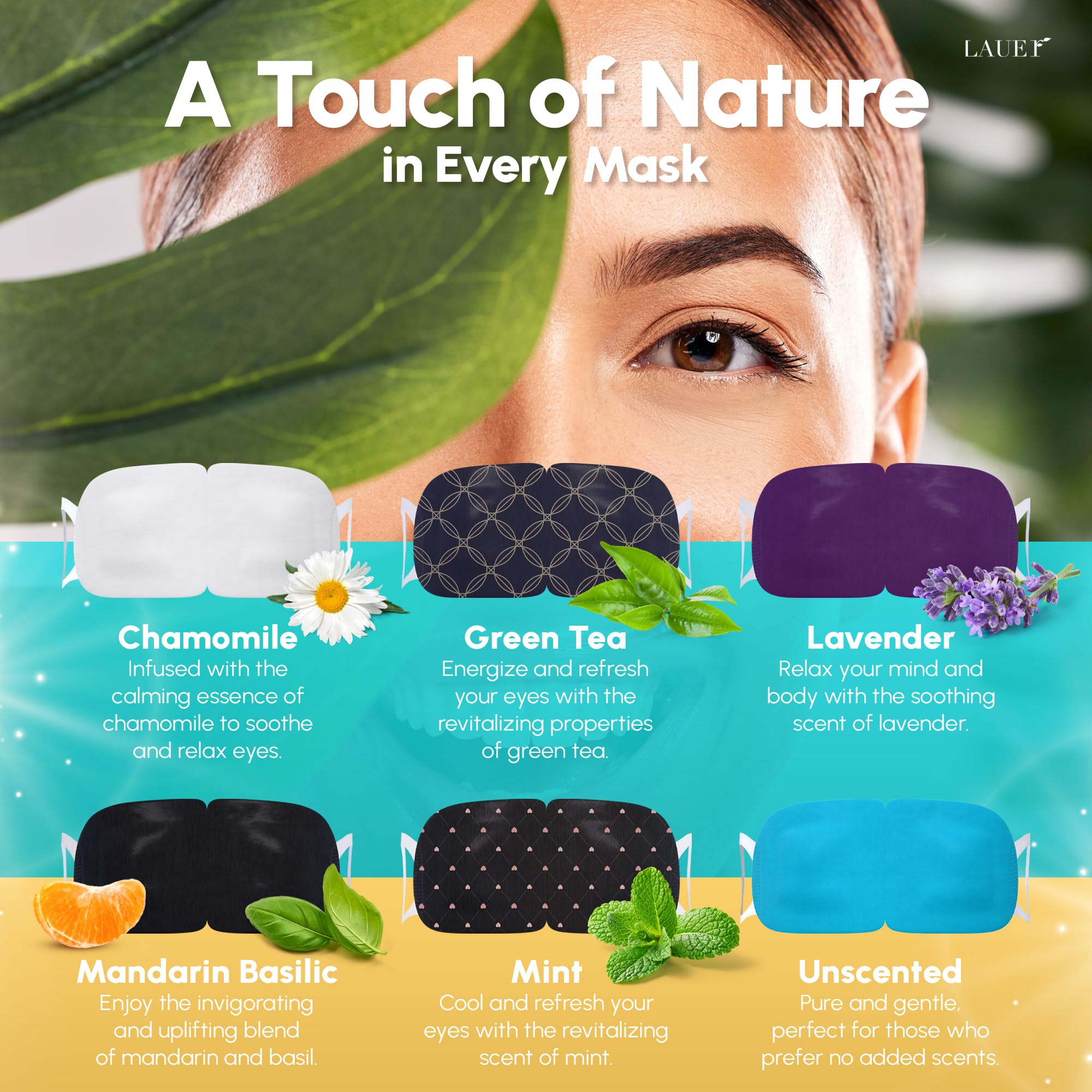 LAUER COSMETIC eye mask mandarin basilic variant for citrus lift