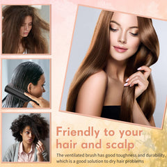 Lauwell shelter charity-use hairbrush showing compact size for community projects.