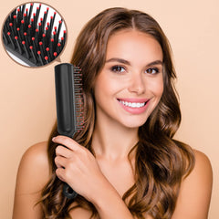 Lauwell travel-friendly brush 7.5 inches for vacation and business trips.