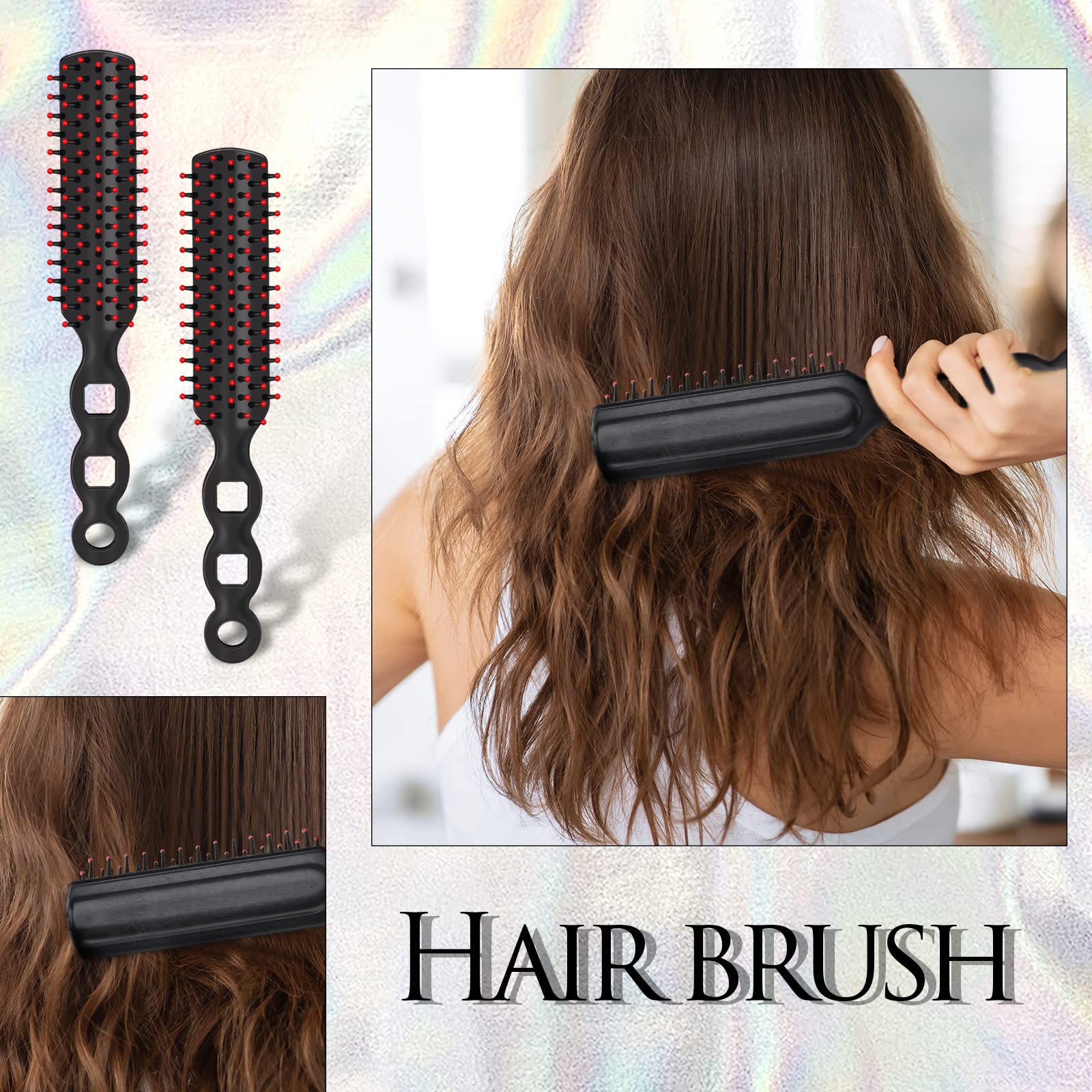 Lauwell travel-friendly brush sized 7-5-inch ideal for on-the-go styling
