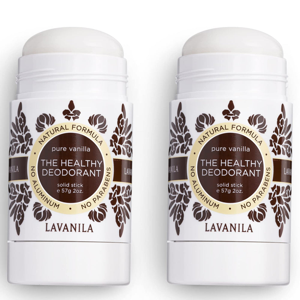 Lavanila Pure Vanilla deodorant for daily use and travel-ready packaging