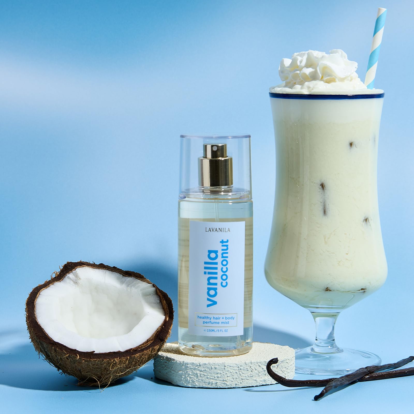 Lavanila Vanilla Coconut Mist fragrance evolves with body chemistry for a unique experience.