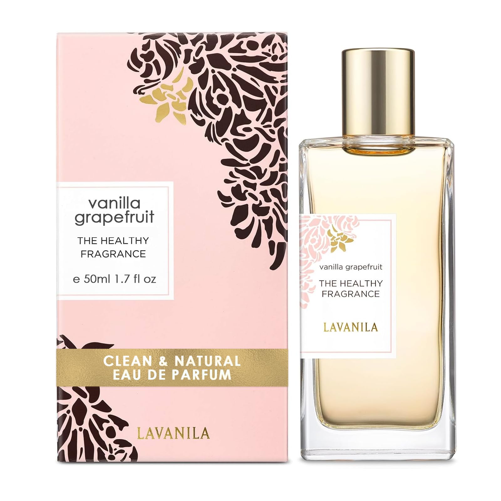Lavanila Vanilla Grapefruit pump application for easy layering and touch-ups.