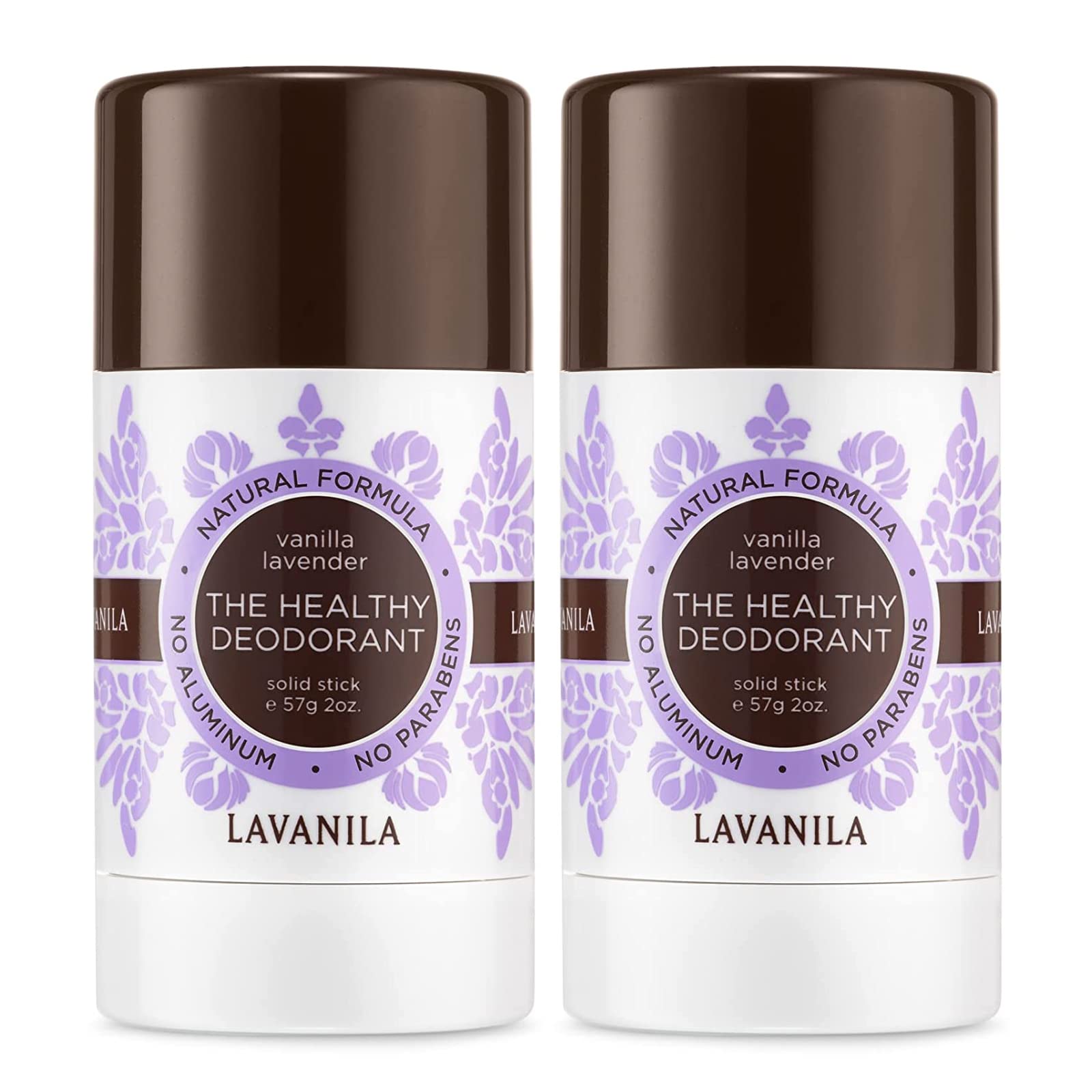 Lavanila Vanilla Lavender vegan ingredients graphic gentle formula keeps you feeling fresh