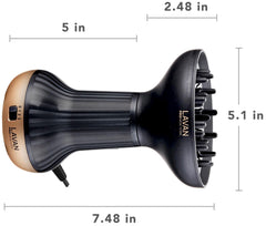 LAVANPRO NEW YORK diffuser hair dryer adjustable heat lets you customize drying.