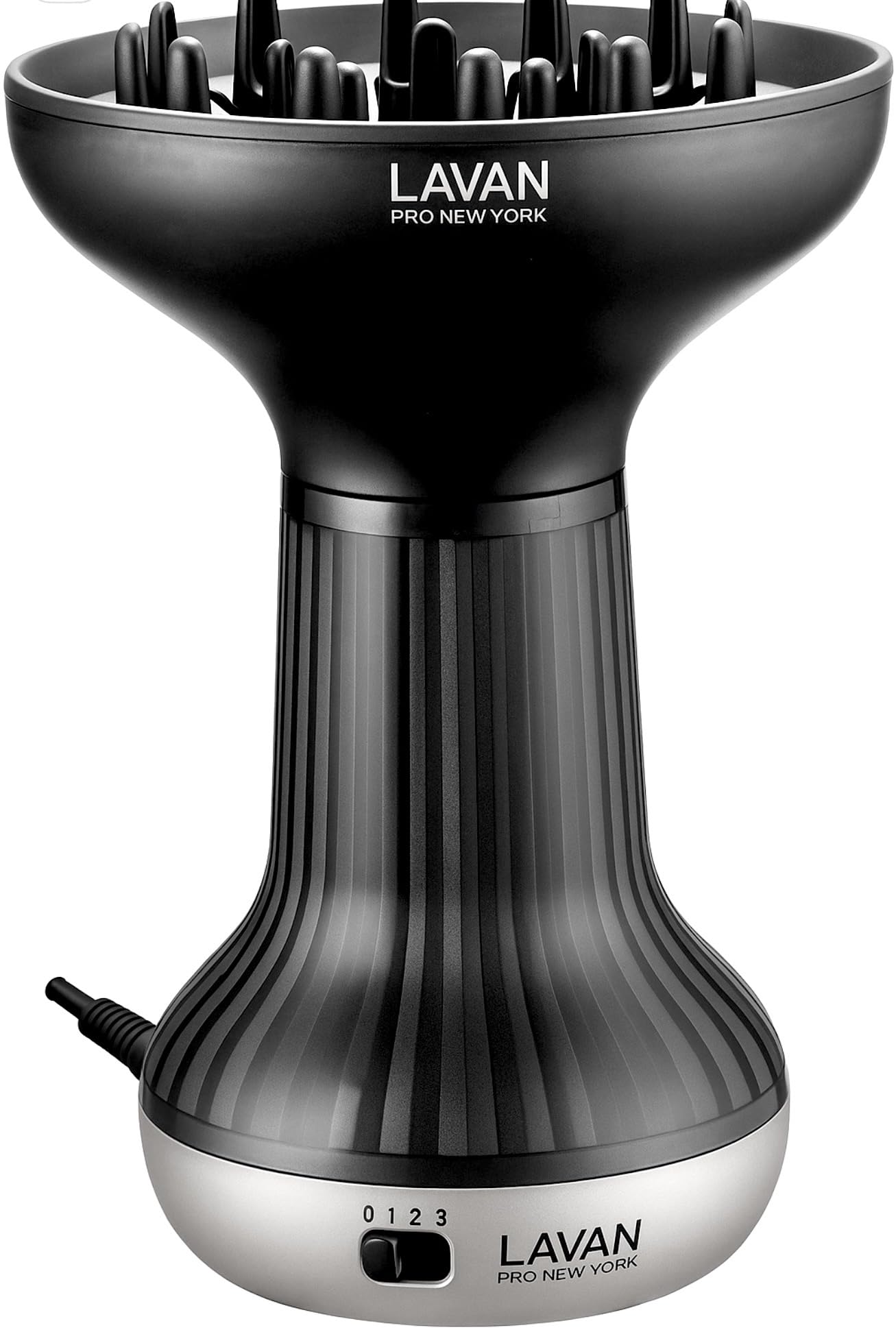 LAVANPRO NEW YORK diffuser bowl close-up shows wide deep bowl for curl definition.