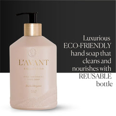 L'AVANT Collective refill packaging demonstrates sustainability and easy replenishment.