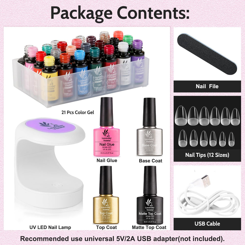 Lavender Violets 240-short-almond-nail-tips-pmma for precise, natural-looking extensions and fast sizing.