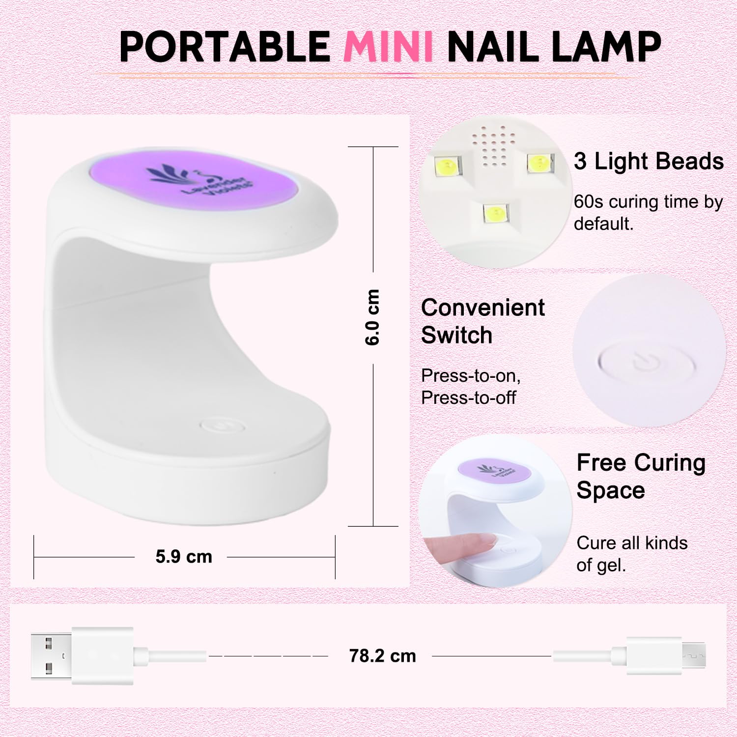 Lavender Violets nail-tips-size-0-11 ensures easy sizing for a perfect fit.