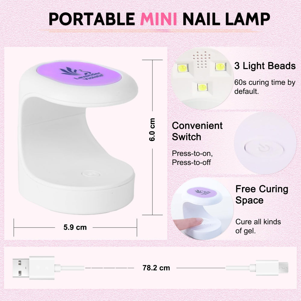 Lavender Violets nail-tips-size-0-11 ensures easy sizing for a perfect fit.