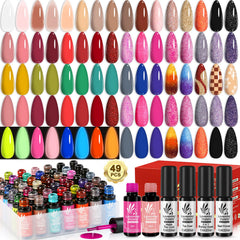 Lavender Violets set 49 piezas, kit completo para manicura en casa.