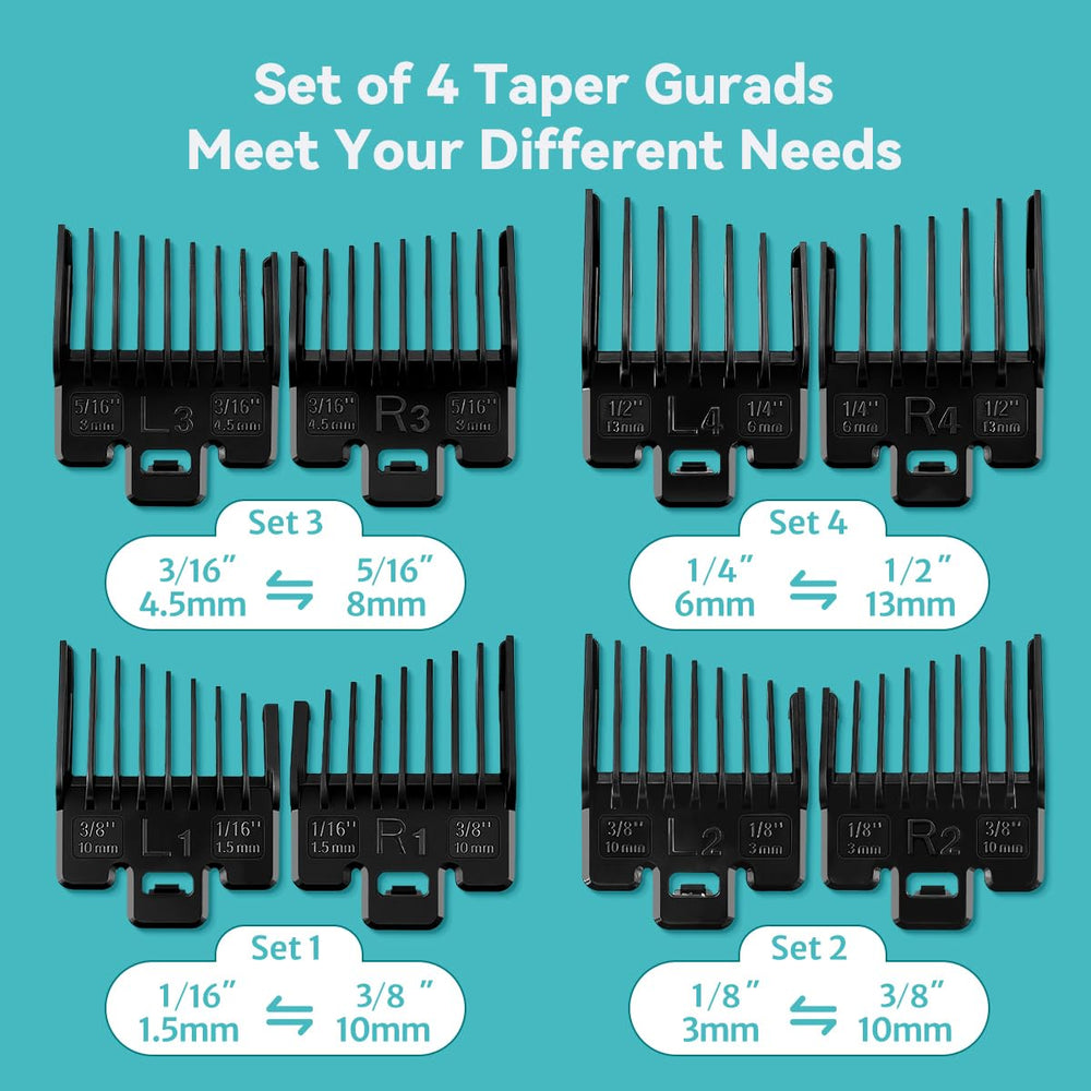 LAVEST Fade Guide Set clip with easy removal design for quick changes