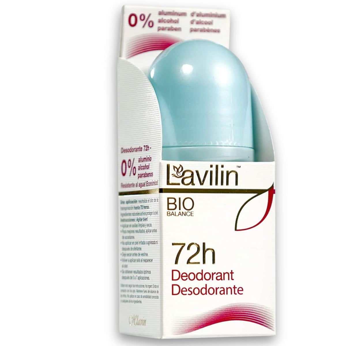 Lavilin Roll-On Deodorant women's application view showing long-lasting odor control for workouts