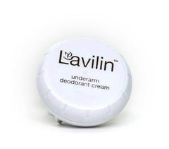 Lavilin Underarm Deodorant Cream application closeup shows creamy texture for smooth coverage.