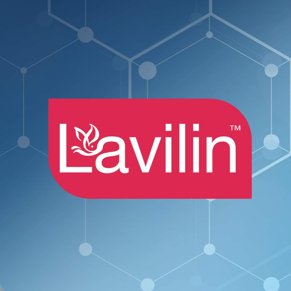 Lavilin cream texture close-up emphasizes silky feel and easy application.