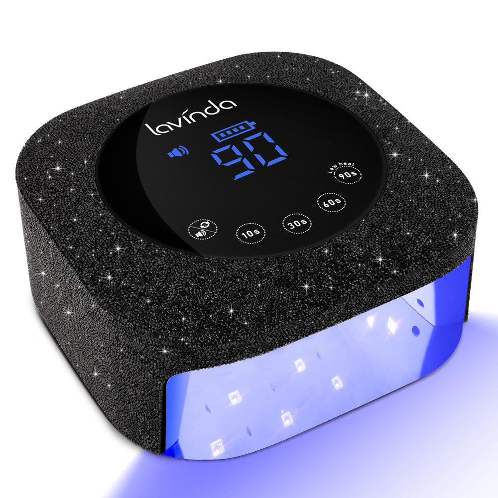 Lavinda 54W nail lamp front view shows a sleek home-friendly design for easy use