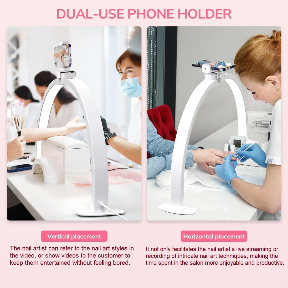Lavinda foldable design enables easy storage and transport of the lamp.