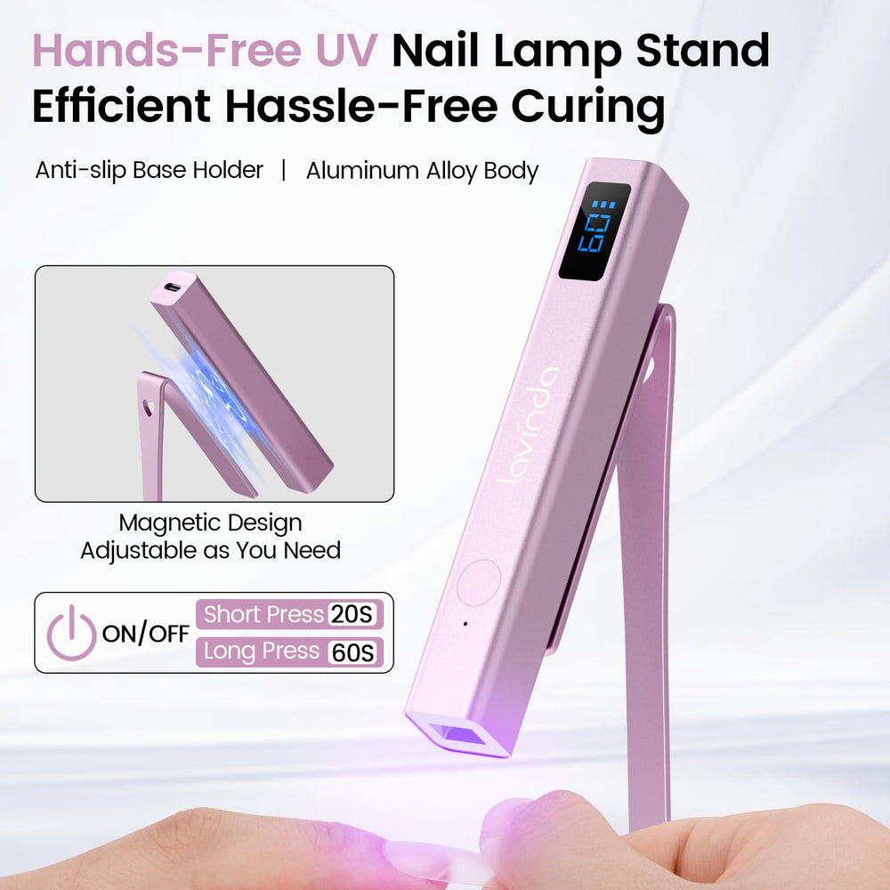 Lavinda LCD-display-nail-lamp provides clear readouts for precise curing sessions.