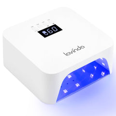 Lavinda NovaGlow White front view—compact UV nail lamp for fast gel cures.