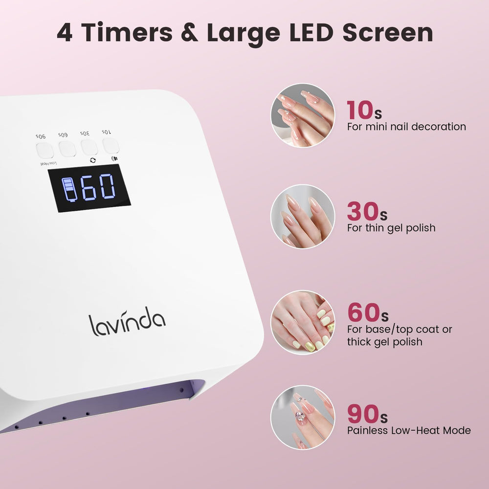 Lavinda NovaGlow White open-frame—efficient heat dissipation for cooler sessions.