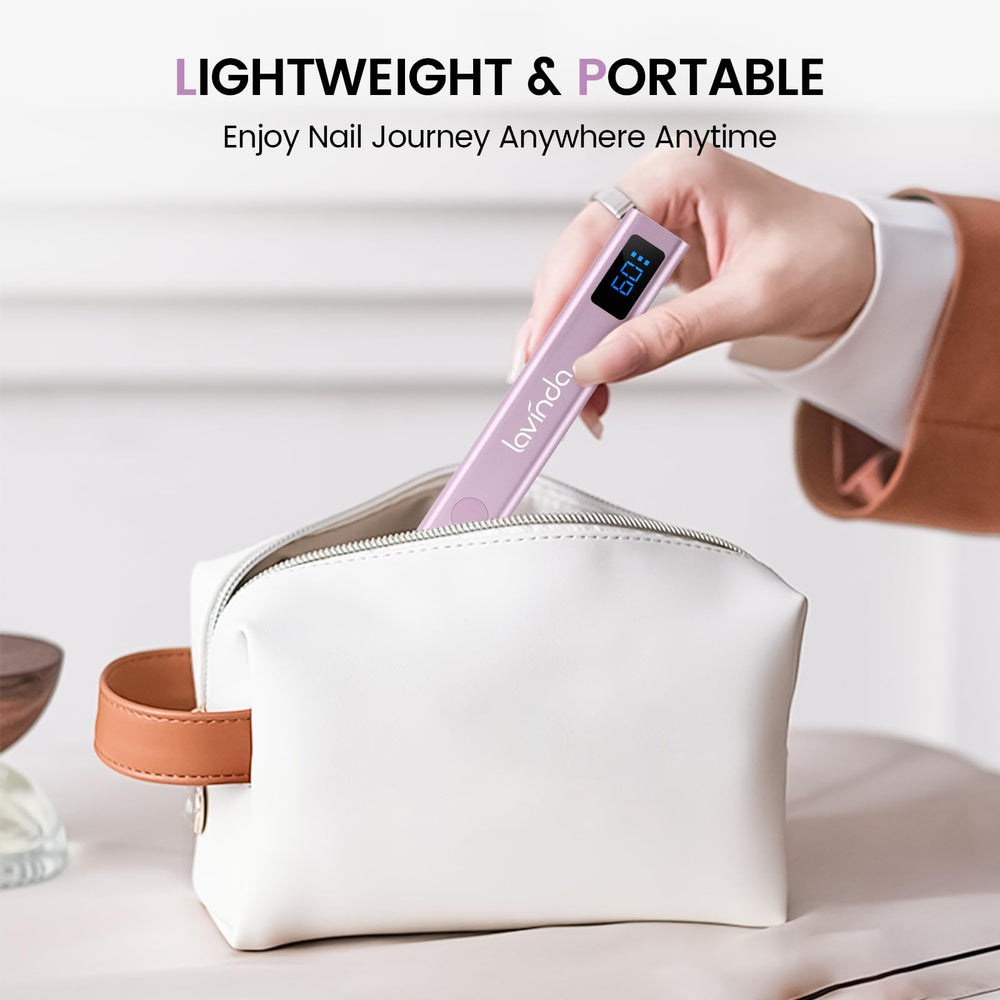 Lavinda-single-nail-curing-light focuses on one nail for detailed art.