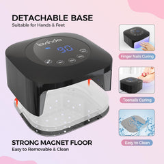 Lavinda UV LED Nail Lamp infrared sensor for hands-free curing
