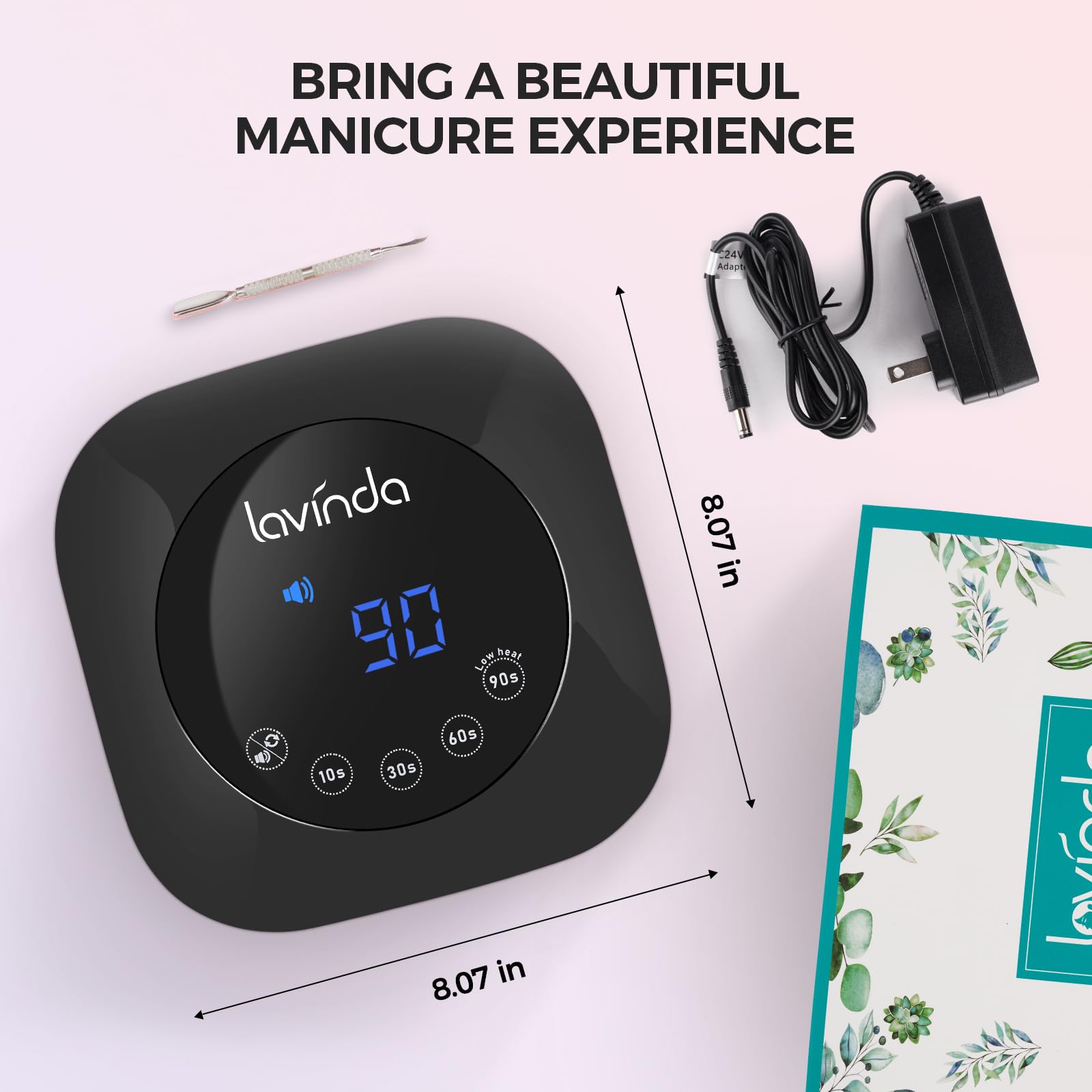Lavinda UV LED Nail Lamp ideal for salon or home use